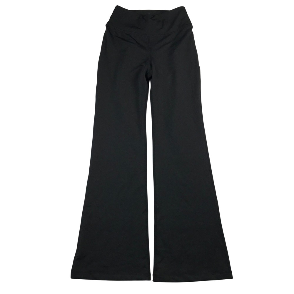 Woolx Marissa Black Merino Wool Blend Flare Leg High Rise Yoga Pants Women Small